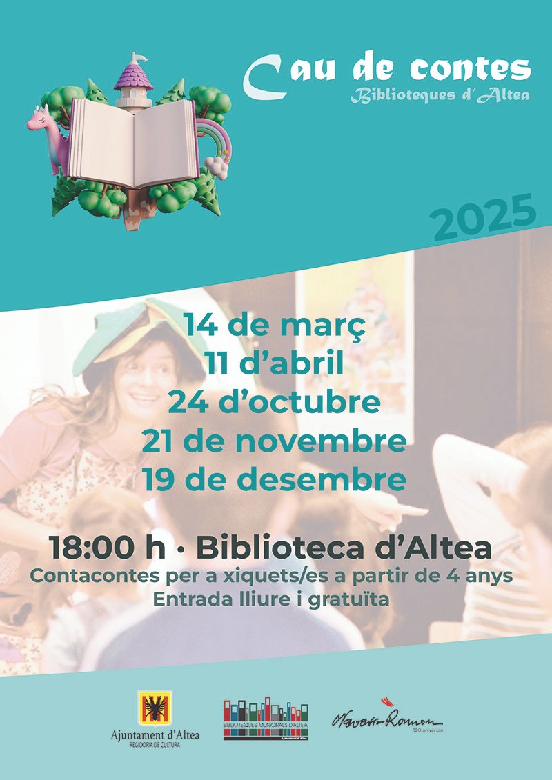 La Biblioteca Municipal d’Altea posa en marxa el cicle de contes Cau de Contes